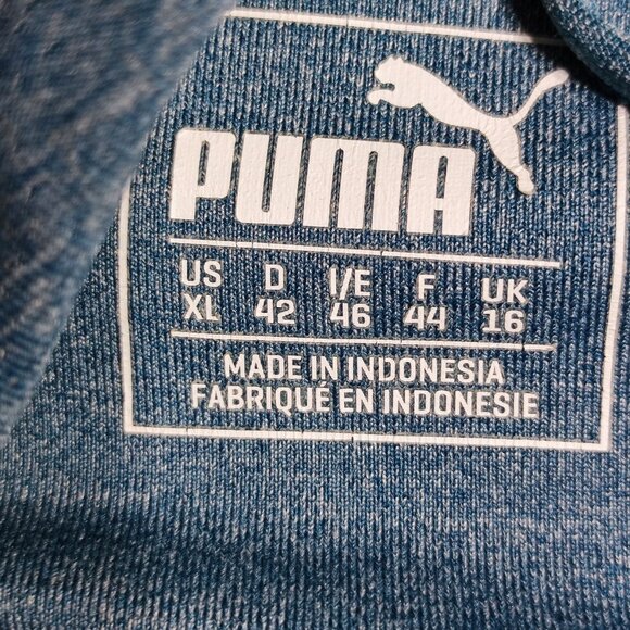 Puma active wear sweatshirt / track jacket women's junior sz XL blue lightweight - Picture 5 of 12
